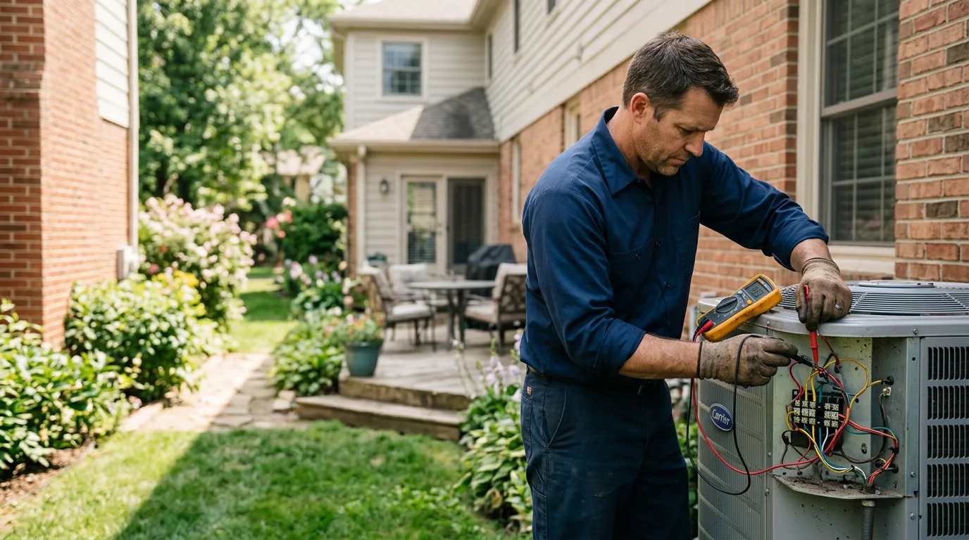 HVAC technician working near Holmdel, NJ